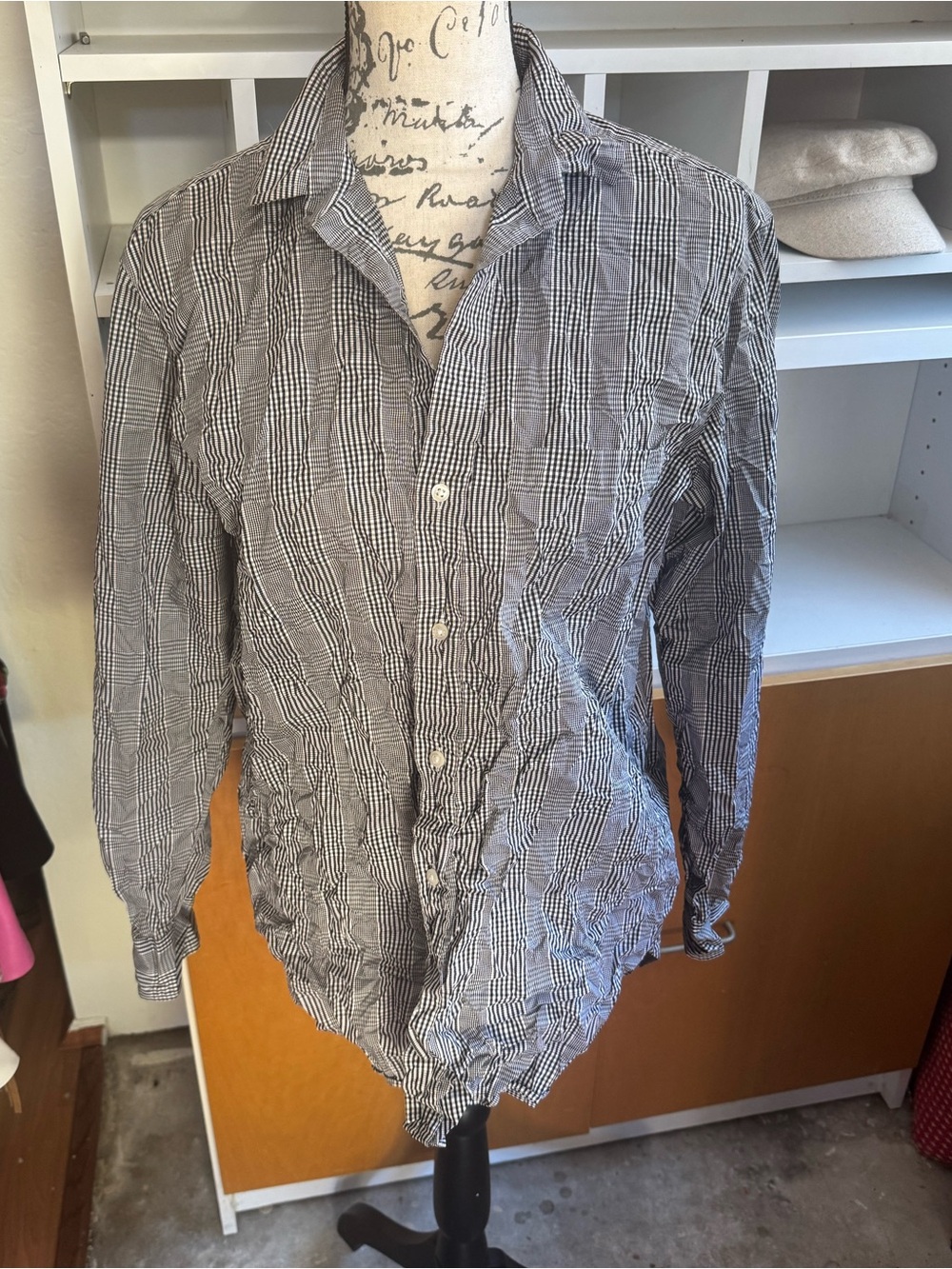 Frank & Eileen Black and White Gingham Shirt